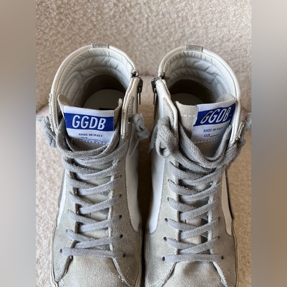 GG GOLDEN GOOSE slide classic white ice size 37 pre owned